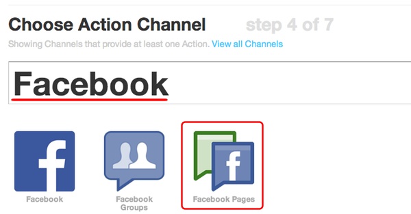 IFTTT - FaceBook Pages
